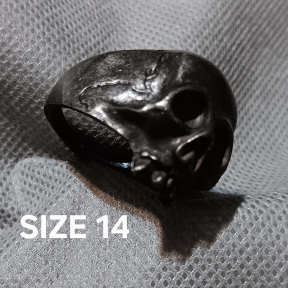 💥LAST ONE - SIZE 14 - 3D Skull Ring (New) - Picture 1 of 5